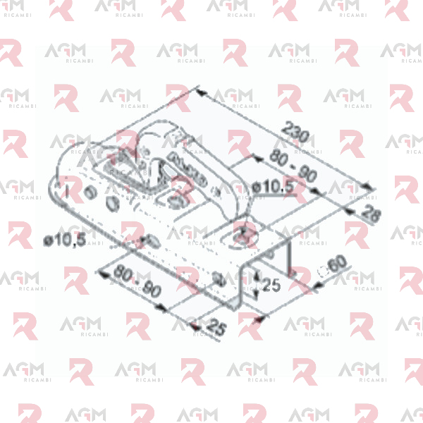 AL-KO GIUNTO A SFERA QUADRO AK 7 –  mm. 60