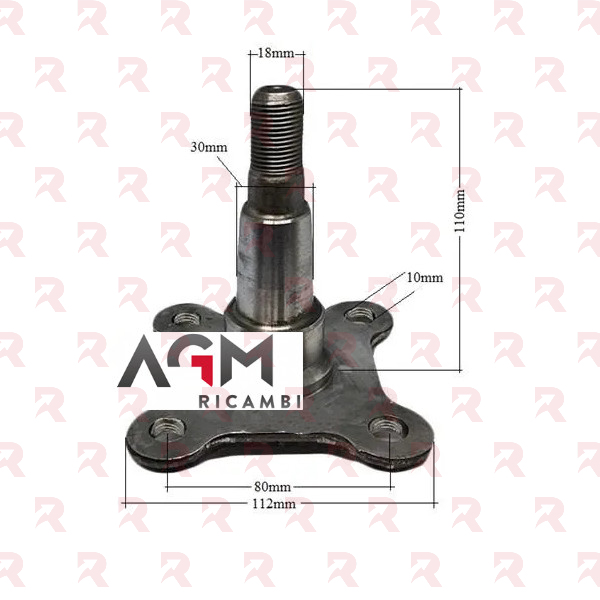 ELLEBI FUSELLO PER FRENO LB 221 + DADO E RONDELLA