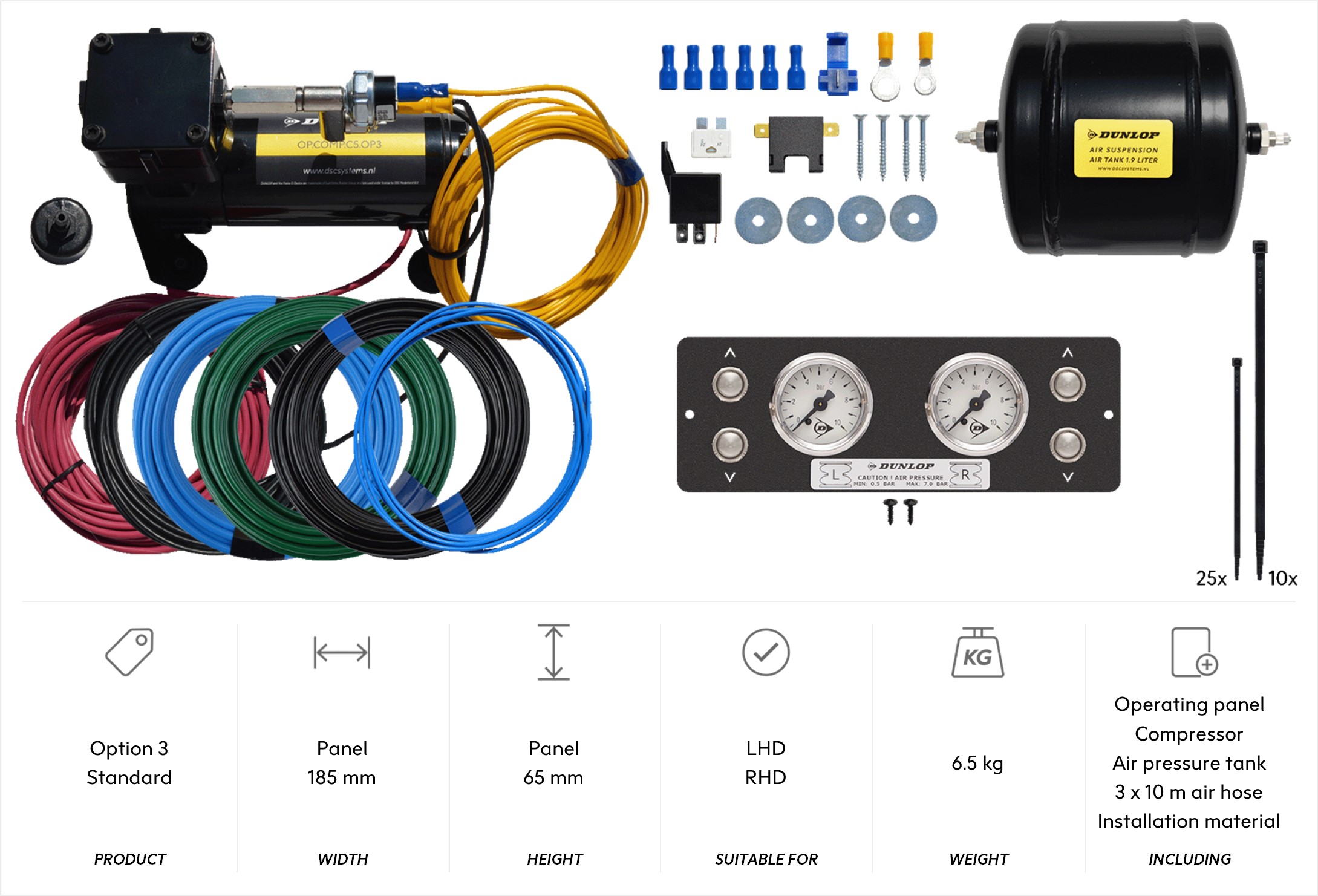 Option 3 (and 3x 10 m air hose)